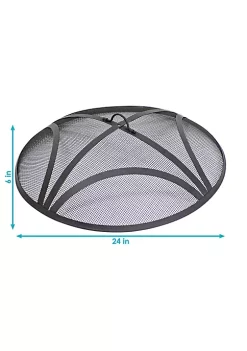 Hot Sale 🔔 24 in Reinforced Steel Mesh Round Fire Pit Spark Screen by Sunnydaze Decor 🎁 -Sunnydaze Decor Shop Belk 10035
