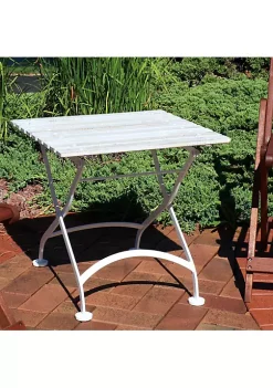 Top 10 🥰 Sunnydaze White European Chestnut Wood Folding Square Side Table - 20-Inch by Sunnydaze Decor 🔥
