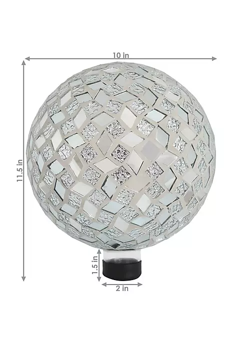 Cheap โ Mirrored Diamond Mosaic Gazing Globe - 10 in - Gray by Sunnydaze Decor ๐ฅฐ 6 Cheap โ Mirrored Diamond Mosaic Gazing Globe - 10 in - Gray by Sunnydaze Decor ๐ฅฐ - Image 4