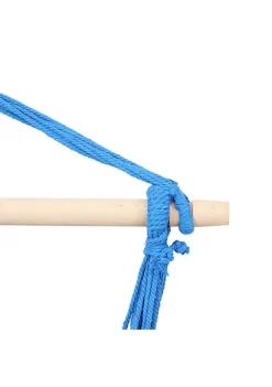 Deals 😀 Sunnydaze Hanging Hammock Chair with Two Cushions - Set of 2 - Ocean Breeze by Sunnydaze Decor 🔥 -Sunnydaze Decor Shop Belk 10076