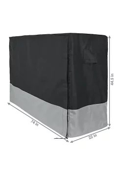 Wholesale ⌛ 6 ft Heavy-Duty Polyester Firewood Log Rack Cover - Gray/Black by Sunnydaze Decor ⌛ -Sunnydaze Decor Shop Belk 10090