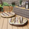 Best reviews of ✔️ Sunnydaze Polyester Large Round Floor Cushion - Set of 2 - Chocolate Stripes by Sunnydaze Decor 😉 -Sunnydaze Decor Shop Belk 10132