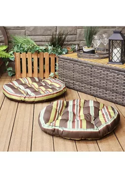 Best reviews of ✔️ Sunnydaze Polyester Large Round Floor Cushion - Set of 2 - Chocolate Stripes by Sunnydaze Decor 😉 -Sunnydaze Decor Shop Belk 10137