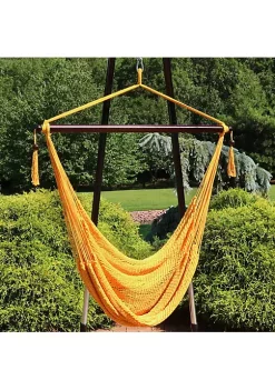 Cheap ❤️ Sunnydaze Hanging Caribbean XL Hammock Chair - Gold by Sunnydaze Decor 👏 -Sunnydaze Decor Shop Belk 10151
