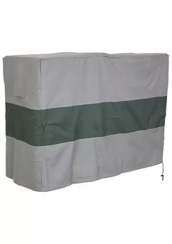 Deals 🌟 Sunnydaze Log Rack Cover - Gray with Green Stripe - 4-Foot by Sunnydaze Decor 🤩 -Sunnydaze Decor Shop Belk 10153
