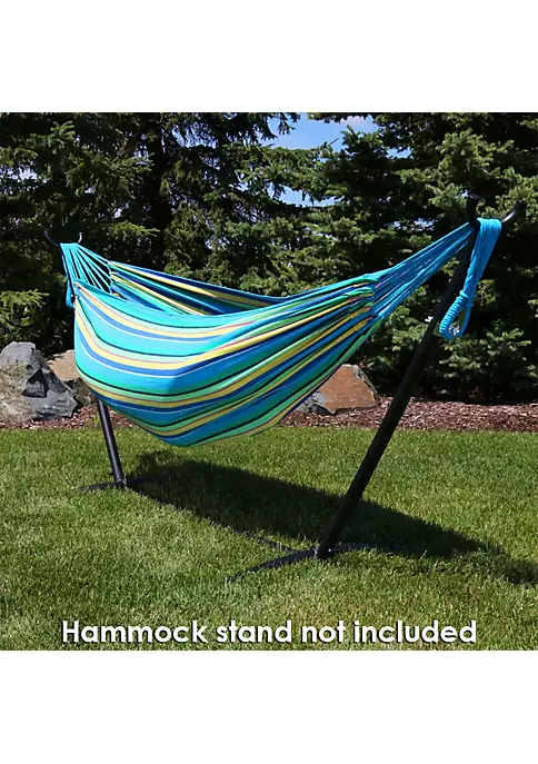 Flash Sale ๐ฅ 2-Person Woven Cotton Hammock with Carrying Case - Sea Grass by Sunnydaze Decor โจ 3 Flash Sale ๐ฅ 2-Person Woven Cotton Hammock with Carrying Case - Sea Grass by Sunnydaze Decor โจ