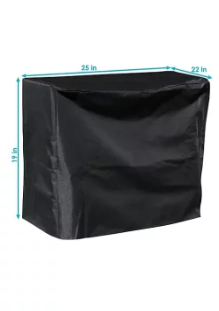 Hot Sale ✨ 2 ft Weather-Resistant PVC Firewood Log Rack Cover - Black by Sunnydaze Decor 🔥 -Sunnydaze Decor Shop Belk 10192