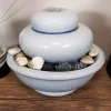 Cheap 😍 Sunnydaze Smooth Cascade Ceramic Indoor Tabletop Water Fountain - 7-Inch by Sunnydaze Decor 🤩 -Sunnydaze Decor Shop Belk 10194