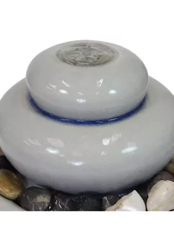 Cheap 😍 Sunnydaze Smooth Cascade Ceramic Indoor Tabletop Water Fountain - 7-Inch by Sunnydaze Decor 🤩 -Sunnydaze Decor Shop Belk 10196