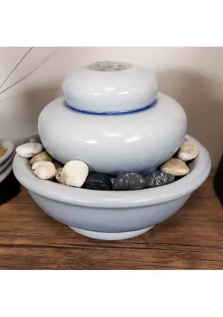 Cheap 😍 Sunnydaze Smooth Cascade Ceramic Indoor Tabletop Water Fountain - 7-Inch by Sunnydaze Decor 🤩 -Sunnydaze Decor Shop Belk 10198