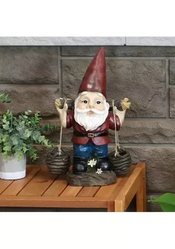 Flash Sale 🛒 Sunnydaze Peter with a Pair of Pails Garden Gnome by Sunnydaze Decor 😀