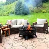 Best reviews of ✔️ 34 in Nordic-Inspired Steel Fire Pit with Spark Screen and Poker by Sunnydaze Decor 🎉 -Sunnydaze Decor Shop Belk 1021