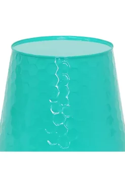 Coupon ⭐ Sunnydaze Steel Planter with Hexagon Pattern - Set of 4 - Teal by Sunnydaze Decor 🎁 -Sunnydaze Decor Shop Belk 10211