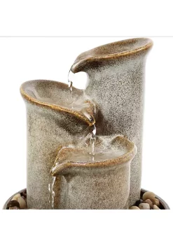 Hot Sale 👏 Sunnydaze Tiered Carafe Ceramic Indoor Tabletop Water Fountain - 10-Inch by Sunnydaze Decor 😉 -Sunnydaze Decor Shop Belk 10216