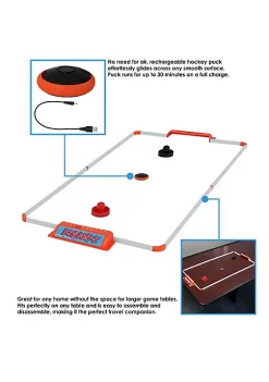 Budget 🎁 Sunnydaze Portable Hover Tabletop Air Hockey Game Set - 52-Inch by Sunnydaze Decor 😍 -Sunnydaze Decor Shop Belk 10222