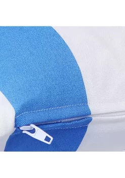 New 🔔 Sunnydaze 2 Outdoor Decorative Throw Pillows - 17 x 17-Inch - Beach-Bound Stripe by Sunnydaze Decor 💯 -Sunnydaze Decor Shop Belk 10227