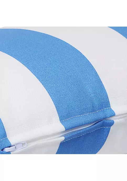 Outlet 🤩 Sunnydaze 2 Outdoor Lumbar Throw Pillows - 12 x 20-Inch - Beach-Bound Stripe by Sunnydaze Decor ✨ 5 Outlet 🤩 Sunnydaze 2 Outdoor Lumbar Throw Pillows - 12 x 20-Inch - Beach-Bound Stripe by Sunnydaze Decor ✨ - Image 3