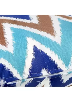 Best Pirce 🔔 Sunnydaze 2 Indoor/Outdoor Lumbar Throw Pillows - 12 x 20-Inch - Chevron Bliss by Sunnydaze Decor 💯 -Sunnydaze Decor Shop Belk 10239