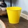 Buy ⌛ Sunnydaze Steel Planter with Hexagon Pattern - Yellow - Set of 4 by Sunnydaze Decor 🎁 -Sunnydaze Decor Shop Belk 10243