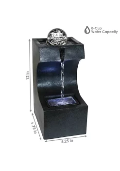 Cheap 🌟 Sunnydaze Soothing Matrix Indoor Tabletop Water Fountain with LED Light - 12-Inch by Sunnydaze Decor ❤️ -Sunnydaze Decor Shop Belk 10252