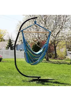 New ✔️ Sunnydaze XL Hammock Chair - Ocean Breeze by Sunnydaze Decor 🎁