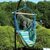 Promo ⌛ Sunnydaze Hanging Hammock Chair - Ocean Breeze by Sunnydaze Decor ❤️