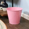 Best Pirce 😀 Sunnydaze Steel Planter with Hexagon Pattern - Set of 4 - Pink by Sunnydaze Decor 👍 -Sunnydaze Decor Shop Belk 10267