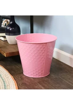 Best Pirce 😀 Sunnydaze Steel Planter with Hexagon Pattern - Set of 4 - Pink by Sunnydaze Decor 👍 -Sunnydaze Decor Shop Belk 10271