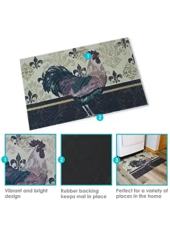 Best deal 🤩 Sunnydaze Kitchen Floor Mat - 23-inch L x 35-inch W - Brown Rooster by Sunnydaze Decor 👍 -Sunnydaze Decor Shop Belk 10298