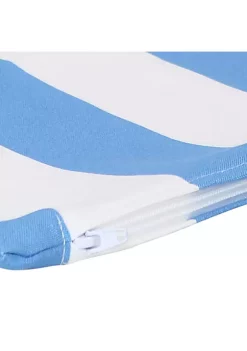 Best Sale ⭐ Sunnydaze 2 Outdoor Lumbar Throw Pillow Covers - 20-Inch - Beach-Bound Stripe by Sunnydaze Decor 😀 -Sunnydaze Decor Shop Belk 10315