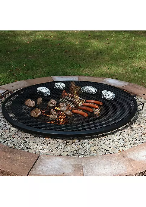 Best deal 🥰 40 in Round Steel X-Mark Fire Pit Cooking Grill with Handles by Sunnydaze Decor 😉 3 Best deal 🥰 40 in Round Steel X-Mark Fire Pit Cooking Grill with Handles by Sunnydaze Decor 😉