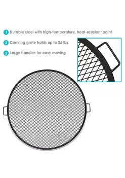 Best deal 🥰 40 in Round Steel X-Mark Fire Pit Cooking Grill with Handles by Sunnydaze Decor 😉 11 Best deal 🥰 40 in Round Steel X-Mark Fire Pit Cooking Grill with Handles by Sunnydaze Decor 😉 -Sunnydaze Decor Shop Belk 1035