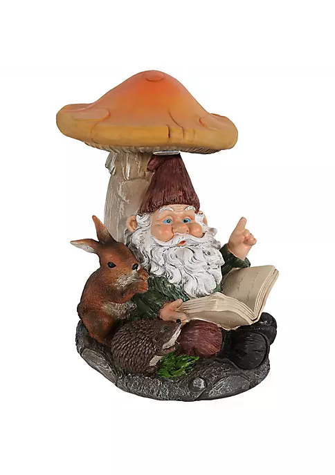 Wholesale ๐ Bernard the Bookworm Outdoor Solar-Powered Gnome - 16 in by Sunnydaze Decor ๐ 4 Wholesale ๐ Bernard the Bookworm Outdoor Solar-Powered Gnome - 16 in by Sunnydaze Decor ๐ - Image 2