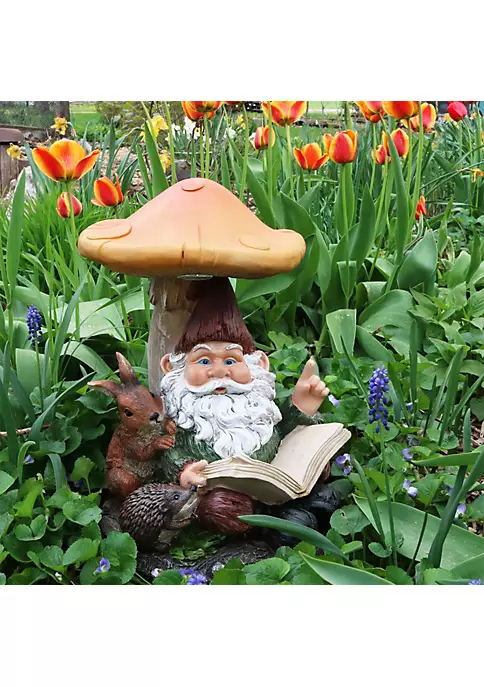 Wholesale ๐ Bernard the Bookworm Outdoor Solar-Powered Gnome - 16 in by Sunnydaze Decor ๐ 7 Wholesale ๐ Bernard the Bookworm Outdoor Solar-Powered Gnome - 16 in by Sunnydaze Decor ๐ - Image 5