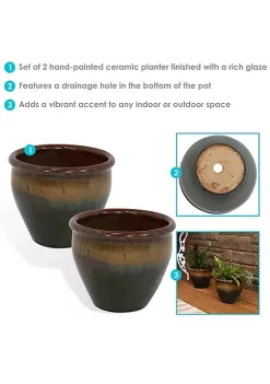 Cheapest โค๏ธ 9 in Chalet Glazed Ceramic Planter - Forest Lake Green - Set of 2 by Sunnydaze Decor ๐ 11 Cheapest โค๏ธ 9 in Chalet Glazed Ceramic Planter - Forest Lake Green - Set of 2 by Sunnydaze Decor ๐ -Sunnydaze Decor Shop Belk 1072