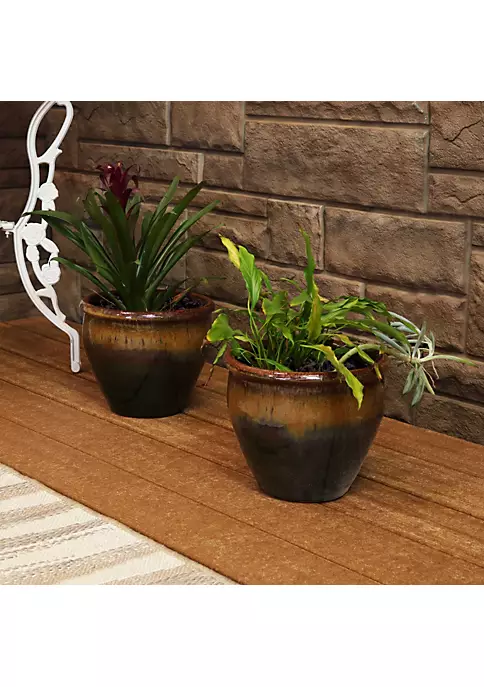 Cheapest โค๏ธ 9 in Chalet Glazed Ceramic Planter - Forest Lake Green - Set of 2 by Sunnydaze Decor ๐ 8 Cheapest โค๏ธ 9 in Chalet Glazed Ceramic Planter - Forest Lake Green - Set of 2 by Sunnydaze Decor ๐ - Image 6