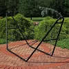 Promo ⌛ Powder-Coated Steel Universal Hammock Stand - Black - 124 in by Sunnydaze Decor 🎉