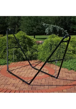 Promo ⌛ Powder-Coated Steel Universal Hammock Stand - Black - 124 in by Sunnydaze Decor 🎉 -Sunnydaze Decor Shop Belk 1133