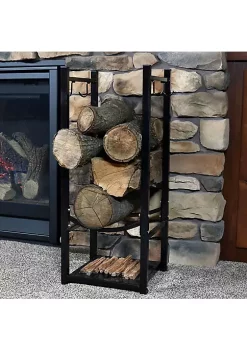 Cheapest 🔥 32 in Steel Firewood Log Rack with Tool Holders - Black by Sunnydaze Decor 😀 -Sunnydaze Decor Shop Belk 1166