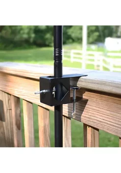 Flash Sale ⭐ Outdoor Torch Deck Clamp Holder - Black by Sunnydaze Decor 🔥 -Sunnydaze Decor Shop Belk 1239