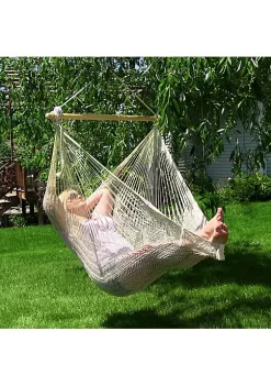 Budget 💯 Extra Large Mayan Cotton/Nylon Rope Hammock Chair - Natural by Sunnydaze Decor 🤩 -Sunnydaze Decor Shop Belk 1275