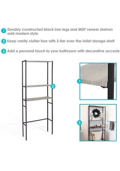 Best Sale ๐งจ Sunnydaze 3-Tier Over-The-Toilet Storage Shelf - Oak Gray by Sunnydaze Decor ๐ 11 Best Sale ๐งจ Sunnydaze 3-Tier Over-The-Toilet Storage Shelf - Oak Gray by Sunnydaze Decor ๐ -Sunnydaze Decor Shop Belk 1278