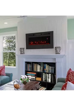 Best reviews of ⌛ 50 in Sophisticated Hearth Indoor Electric Fireplace - Black by Sunnydaze Decor 🔥