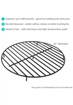 Top 10 😀 36 in Steel Round Outdoor Fire Pit Grate with Heat Resistance by Sunnydaze Decor 😀 -Sunnydaze Decor Shop Belk 1313