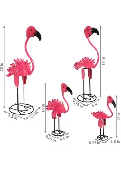 Best deal 🌟 Sunnydaze Flamingo Family Fiesta Metal Yard Art Statues by Sunnydaze Decor ✔️ -Sunnydaze Decor Shop Belk 1332