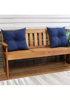 Promo ✨ Sunnydaze 2 Outdoor Tufted Back Cushions - 19 x 19-Inch - Navy by Sunnydaze Decor 🔥