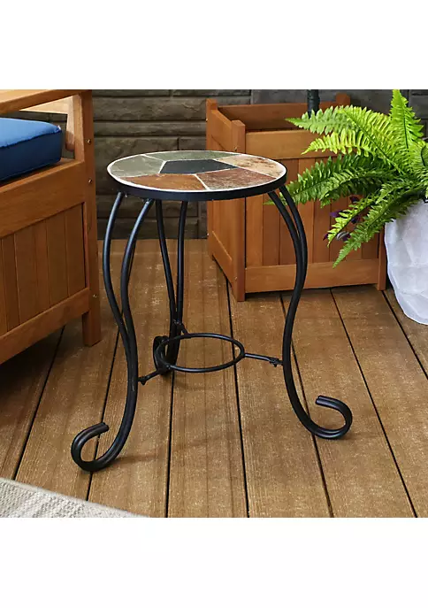 Best reviews of 💯 12.75 in Mosaic Slate Tile Round Patio Side Table Plant Stand by Sunnydaze Decor ❤️ 8 Best reviews of 💯 12.75 in Mosaic Slate Tile Round Patio Side Table Plant Stand by Sunnydaze Decor ❤️ - Image 6