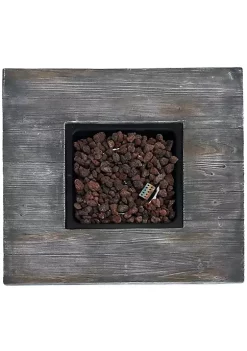 Outlet 🥰 30 in Square MGO Propane Gas Fire Pit Table with Lava Rocks by Sunnydaze Decor ✨ -Sunnydaze Decor Shop Belk 1393