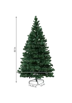Promo ⭐ Sunnydaze Faux Canadian Pine 🎄 Christmas Tree with Hinged Branches - 7-Foot by Sunnydaze Decor 😉 -Sunnydaze Decor Shop Belk 1430