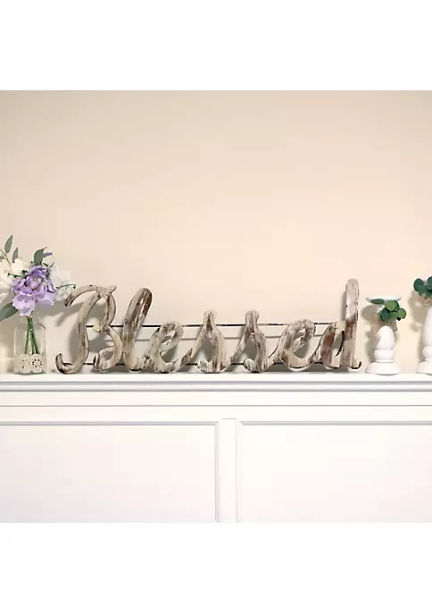 Cheap ⭐ Sunnydaze Indoor/Outdoor Blessed Rustic Metal Hanging Sign - 31-Inch by Sunnydaze Decor ❤️ 3 Cheap ⭐ Sunnydaze Indoor/Outdoor Blessed Rustic Metal Hanging Sign - 31-Inch by Sunnydaze Decor ❤️